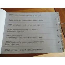 Instructieboek BMW 3-serie E30 316 318i 320i 325e 325i 1985