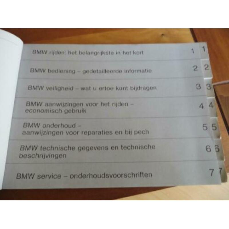 Instructieboek BMW 3-serie E30 316 318i 320i 325e 325i 1985