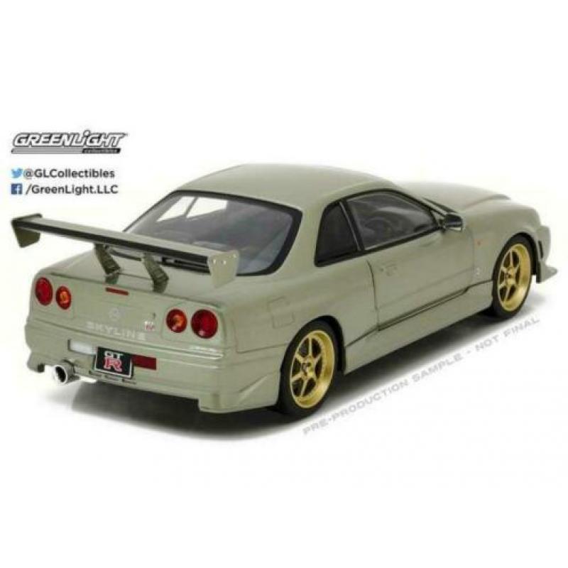 Nissan Skyline GT-R R34 1999 millennium jade Greenlight