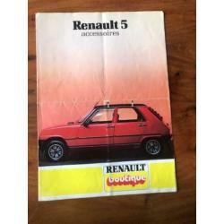 Renault 5 / super 5 brochures