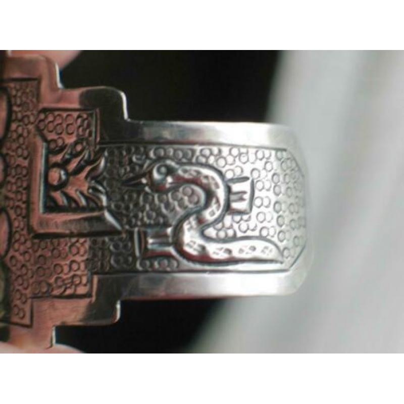 Maciel Taxco Mexico zilveren armband Aztec 925 dame/ heer