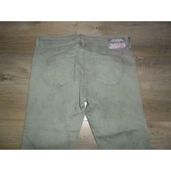 Anna Scott Denim Groen/Grijze Spijkerbroek/Jeans Maat 40