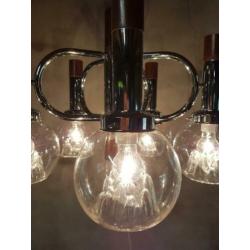 Hanglamp vintage Mazzega Murano Italiaans design. Jaren 70.