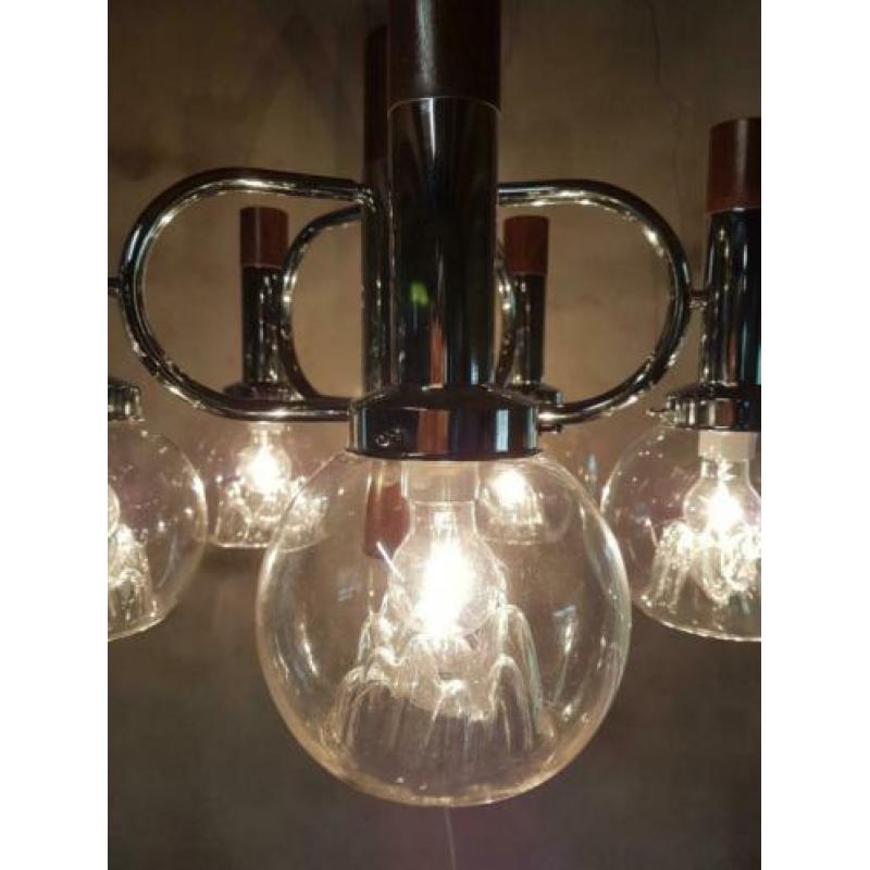 Hanglamp vintage Mazzega Murano Italiaans design. Jaren 70.