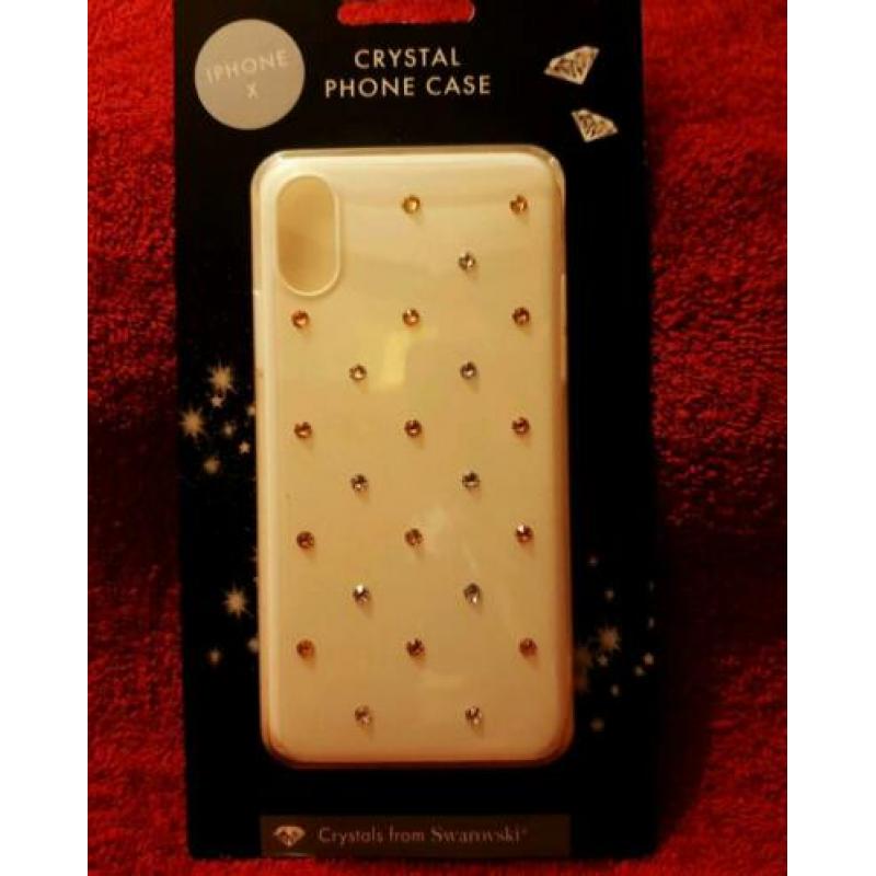 Nieuw Iphone X swarovski strass steentjes wit cover hoesjes