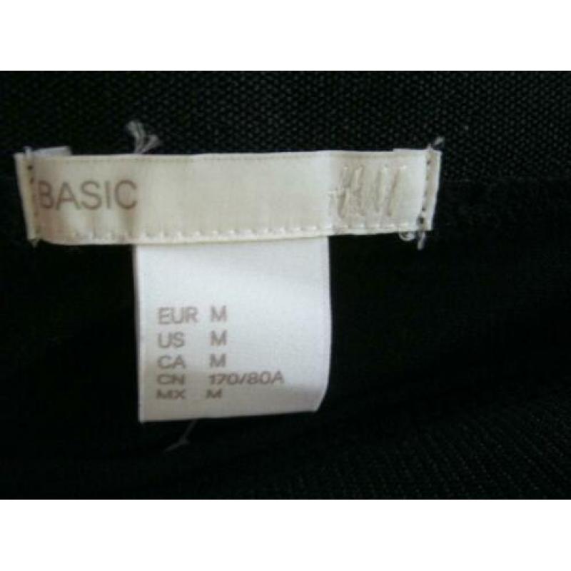 mj/ H & M/H en M BASIC/lange zwarte rok STRETCH maat 40
