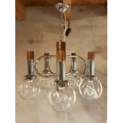 Hanglamp vintage Mazzega Murano Italiaans design. Jaren 70.