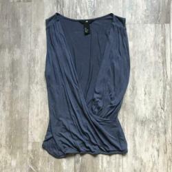 Overslagtop blauw | H en M | Maat S (36)