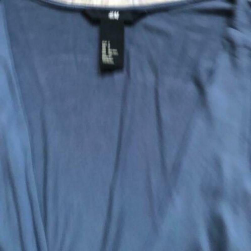 Overslagtop blauw | H en M | Maat S (36)
