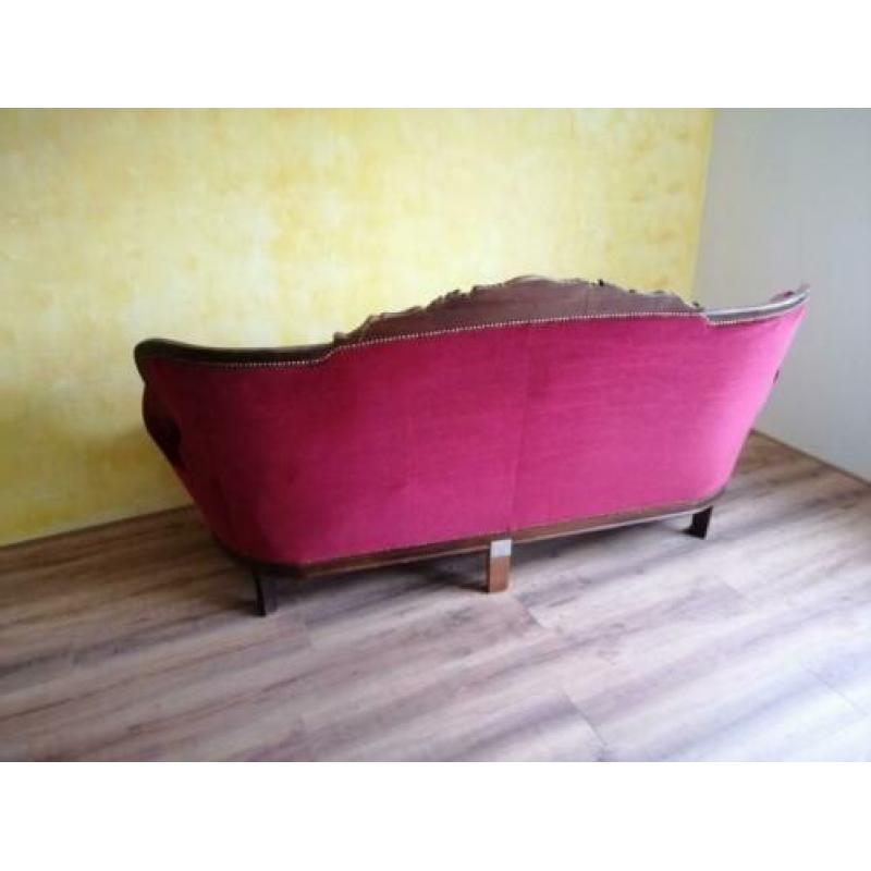 Prachtige hand-bewerkte pluche bank