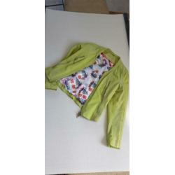 Nieuw leren jasje mt 38(L) merk Ginger,appeltjes groen????