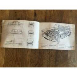 Peugeot 404 instuctie / onderhoudsboekje