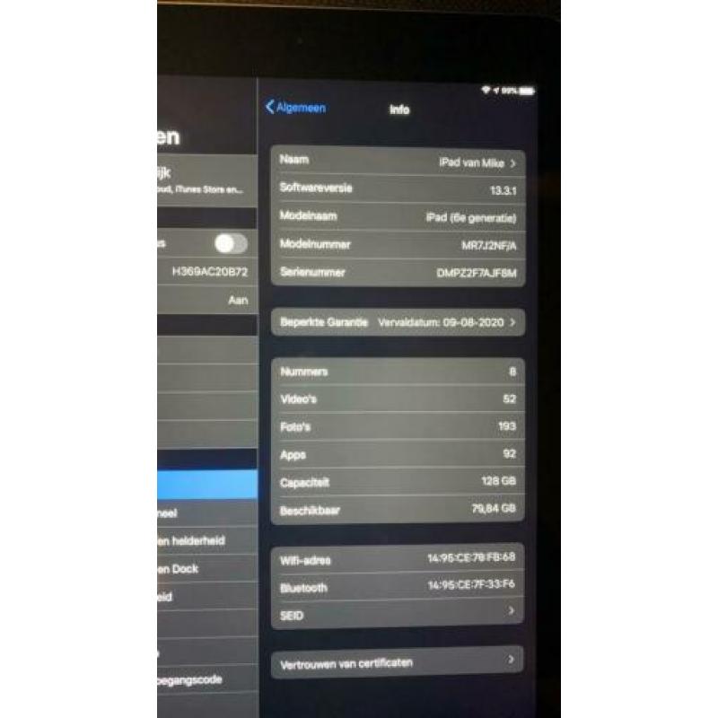 Apple ipad 2018 128gb pas 5 maanden oud!!