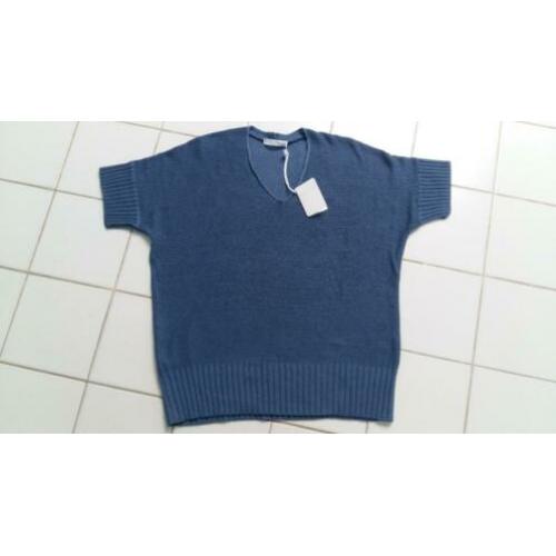 Fabiana Filippi oversized blauwe trui maat M