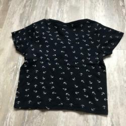 Croptop donkerblauw ankers | Tally Weijl | Maat S (36)
