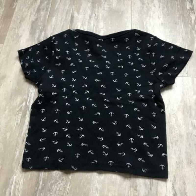 Croptop donkerblauw ankers | Tally Weijl | Maat S (36)