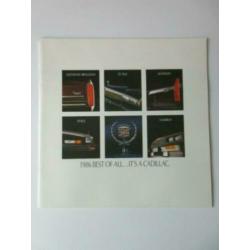 1986 Cadillac Brochure USA