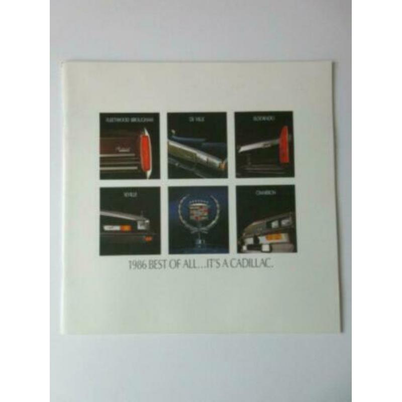 1986 Cadillac Brochure USA