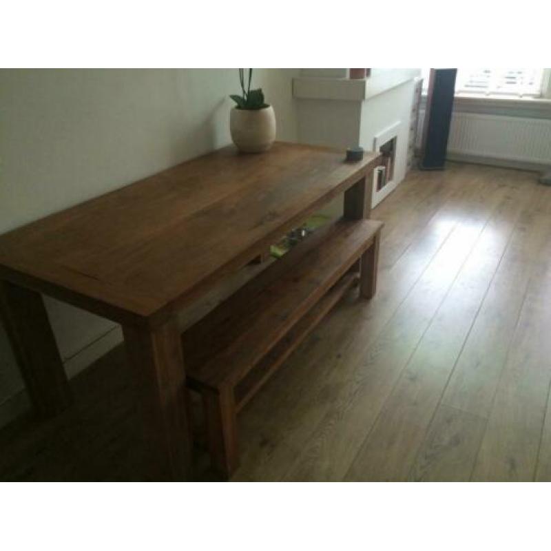 Teakhouten tafel 90 * 180