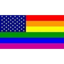 Coming out day de regenboog vlag in top