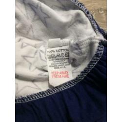 Blauw wit sterren topje mt 128