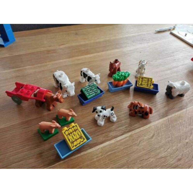 Div duplo, trein, dieren, blokken, motor