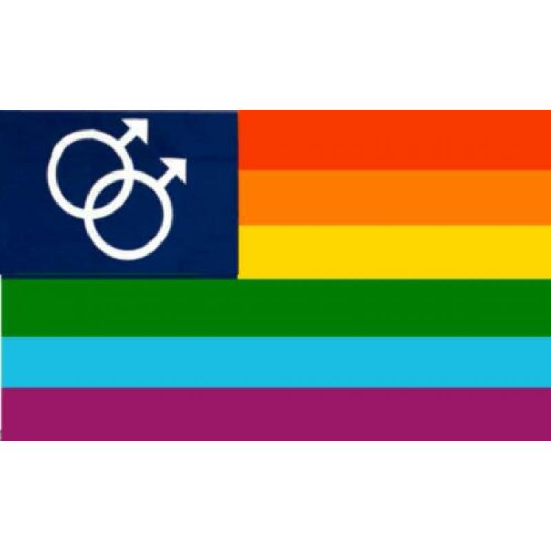 Coming out day de regenboog vlag in top