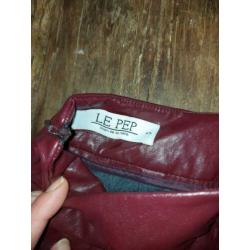 Le Pep wijnrode pencil skirt maat s