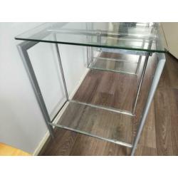 glazen computer bureau desk