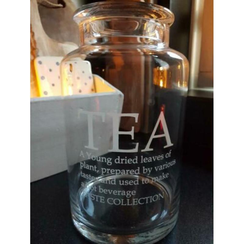 Grote glazen tea pot