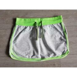 NIEUW BENETTON Grijs groen rokje, mt 140