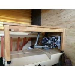 Teak houten ikea salontafel