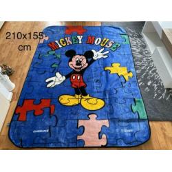 Dralon deken Mickey Mouse 210x155 cm