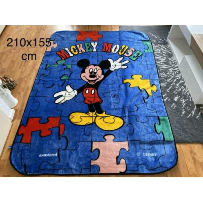 Dralon deken Mickey Mouse 210x155 cm