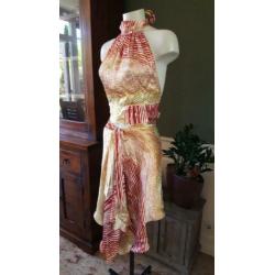 ZGAN rode 2 delige TARA JARMON setje M 38/40/42 jas,rok,rood