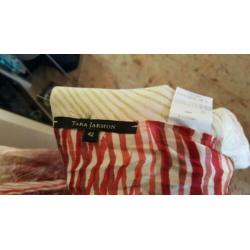 ZGAN rode 2 delige TARA JARMON setje M 38/40/42 jas,rok,rood