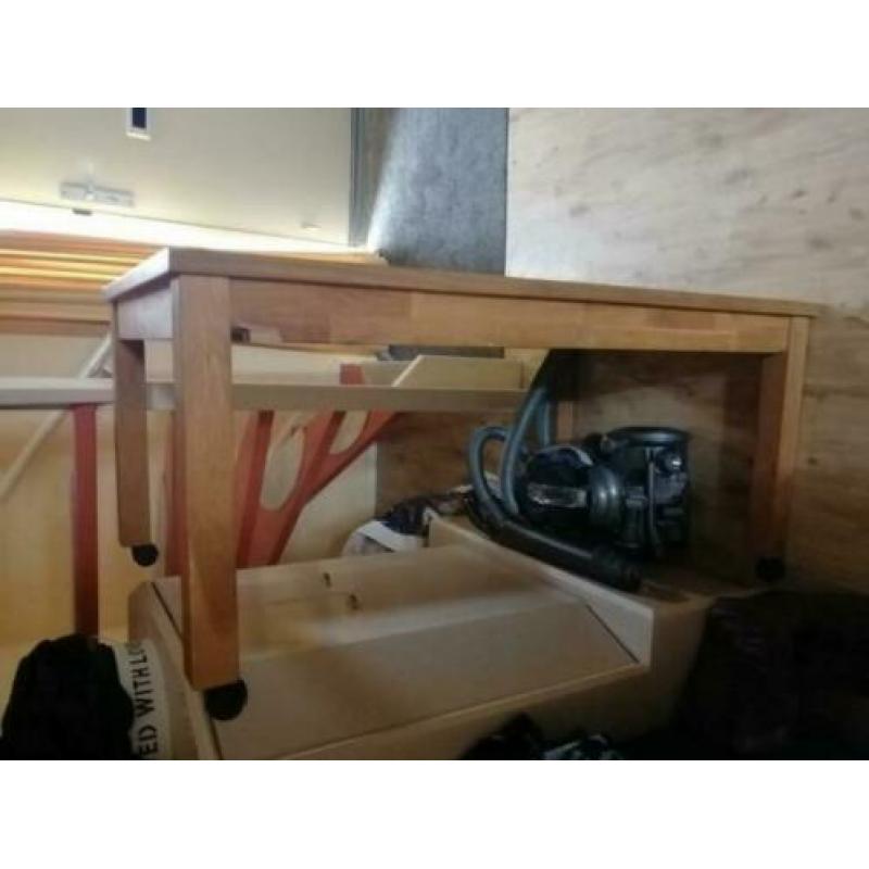 Teak houten ikea salontafel