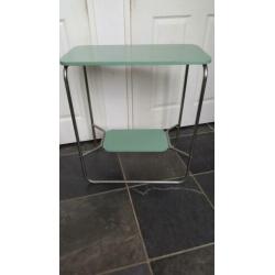 Leuk vintage bauhaus stijl retro Bijzettafeltje/plantentafel