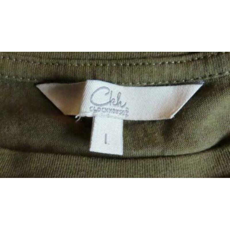 groene camouflage top maat L maat 42