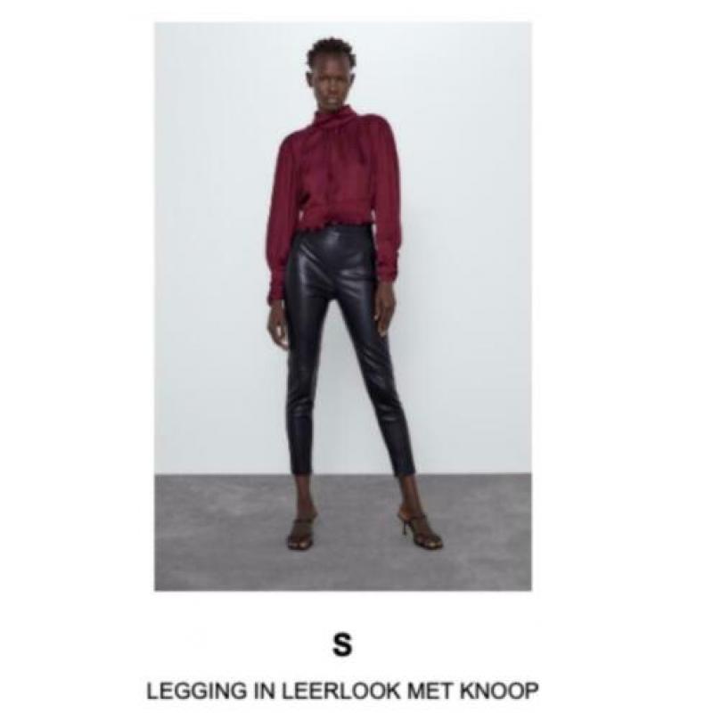 Legging leerlook Zara mt 36
