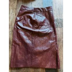 Le Pep wijnrode pencil skirt maat s