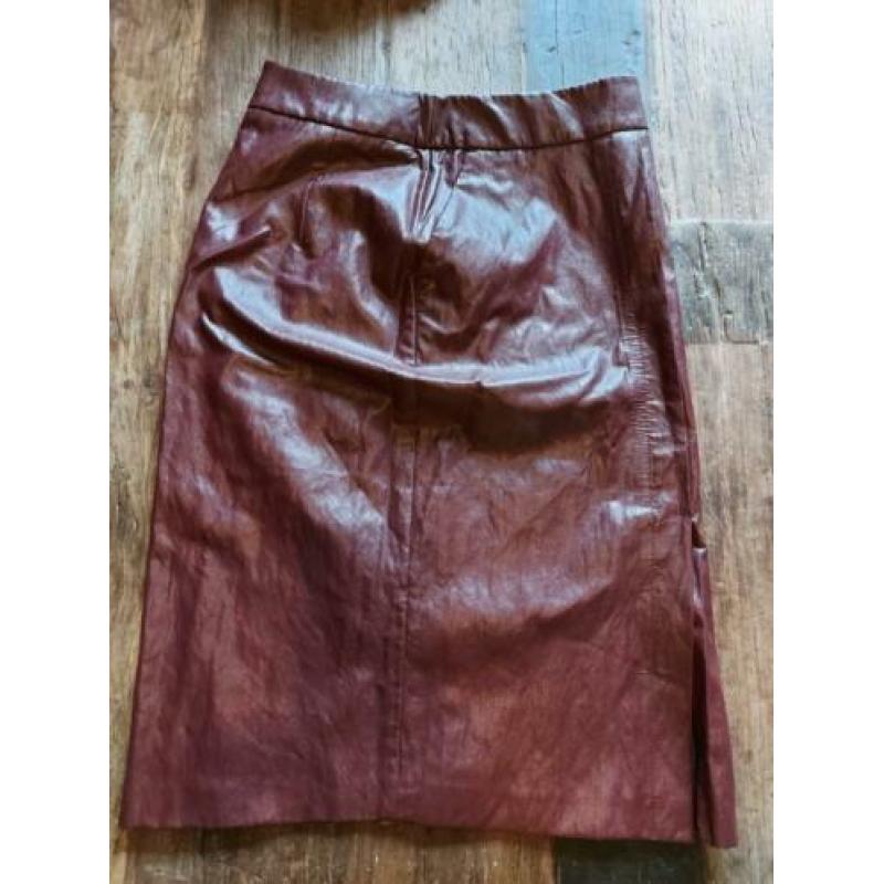 Le Pep wijnrode pencil skirt maat s