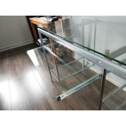 glazen computer bureau desk