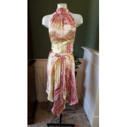ZGAN rode 2 delige TARA JARMON setje M 38/40/42 jas,rok,rood