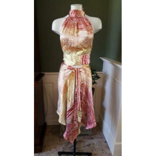 ZGAN rode 2 delige TARA JARMON setje M 38/40/42 jas,rok,rood