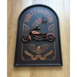 Leuk al wat ouder pubbord van Harley davidson