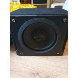 Polk (auto) subwoofer 600 watt met bekabeling