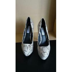 Lak slangenprint leren pumps naaldhak 13cm Steve Madden 38