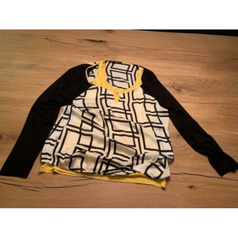 Blouse met bijpassend hemd Expresso, maat 44 ??
