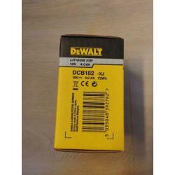 DeWALT DCB182-XJ accu (18 volt, 4.0 AH) vanaf 35,00 incl btw
